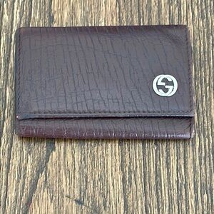 Gucci Brown Leather Keyholder Wallet